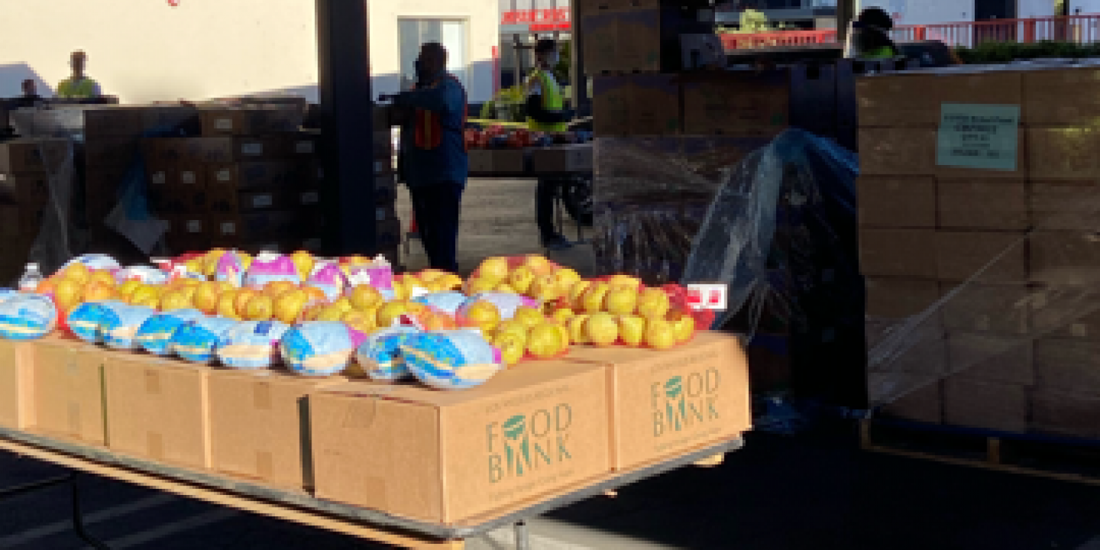 crates of oranges